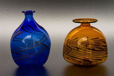glaskunst lauscha twee vazen hoogte  en  cm glas catawiki