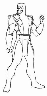 Mortal Kombat Zero Scorpion Colorir Colorindo Source sketch template