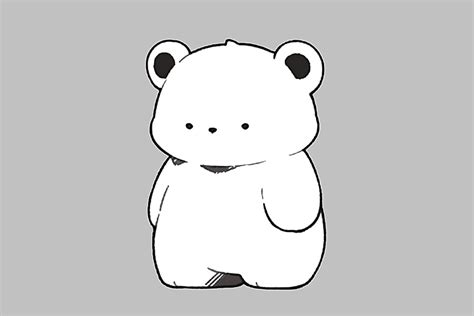 Cute Anime Manga Bear Clipart Png And Svg Grafik Von Denizdigital