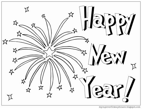 coloring page happy  year   gmbarco
