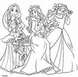 Coloring Para Colorear Princess Disney Princesas Pages Dibujos Sheets sketch template