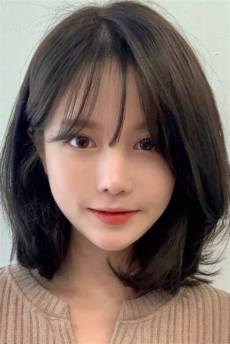 55 Korean Hairstyles And Haircuts For Women Short Hair With Bangs