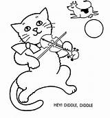 Coloring Diddle Hey Pages Fiddle Cat Clipart Template Popular Library sketch template