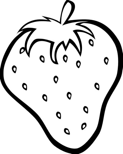 onlinelabels clip art simple fruit strawberry