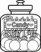 Candy Coloring Pages Printable Jar Kids Cotton Clipart Colouring Candies Clip Print Sweets Sketching Cliparts Food Tulamama Sheets Easy Christmas sketch template