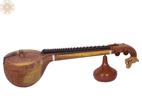 saraswati veena  carving musical instrument exotic india art