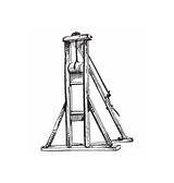 Guillotine Vector Executions Device Sketch sketch template