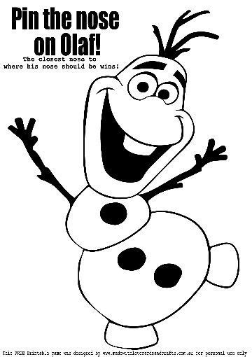 olaf template printable atnew concept