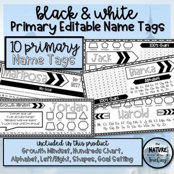 monochrome editable primary  tags classroom quotes  tags