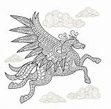 Coloring Pegasus Pages Adult Horse Animal Printable Advanced Hard Winged Book Color Print Colouring Sheets Favecrafts Craftfoxes Playful Zoom Great sketch template