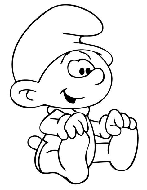 smurf coloring page  kids coloring pages