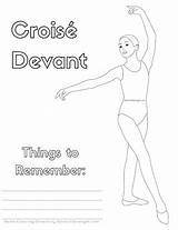 Ballet Coloring Pages Technique Vol sketch template