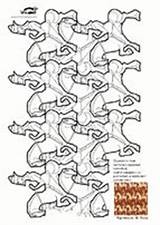 Escher Pages Coloring Krokotak Math Style Book Para Tessellations Colorir Mc Colouring Naar Foto sketch template