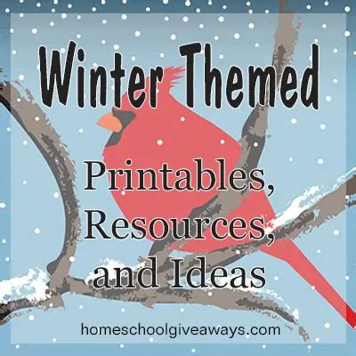 winter themed printables resources  ideas