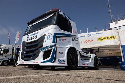 world premiere     electric race truck