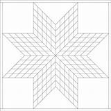 Quilt Pattern Star Lone Patterns Block Template Crazy Coloring sketch template