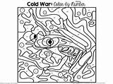 Cold War Number Color Activity Wrinkles Brain sketch template