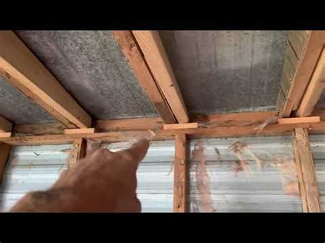 mobile home roof truss replacement   youtube