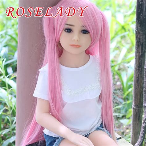 105cm flat chest breast japanese real silicone sex doll mini size small