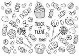 Candies sketch template