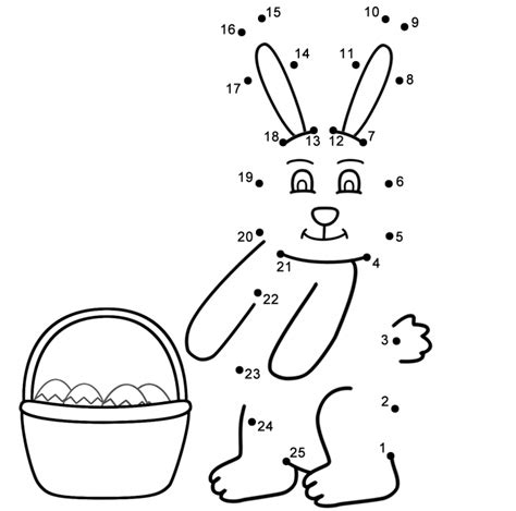 dot  dot easter bunny worksheets worksheets