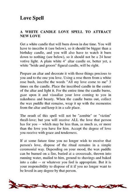 white candle love spell to attract new love love spells pinterest love spells amor and