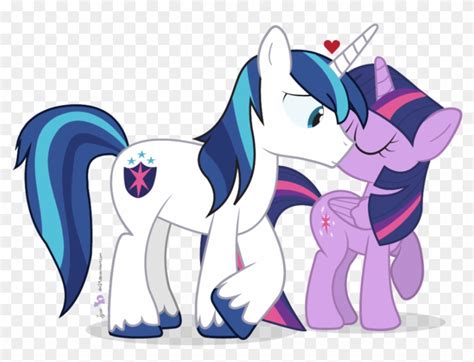 pony shining armor  twilight kiss twilight sparkle