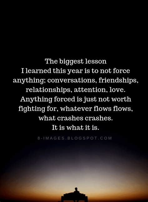 biggest lesson  learned  year    force