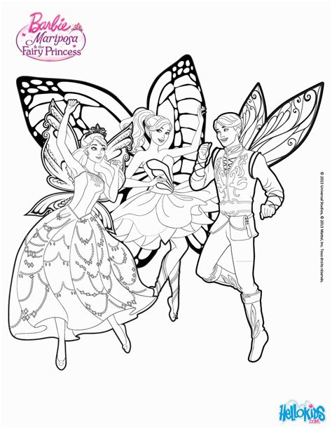 mariposa barbie coloring pages coloring home