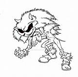 Exe Sonic Clipart sketch template