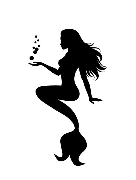 buy boldergraphx  mermaid silhouette black   desertcartuae