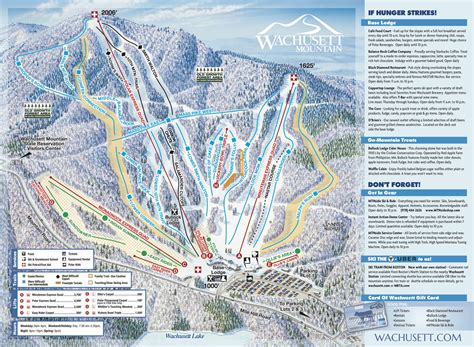 wachusett mountain ski area trail map onthesnow
