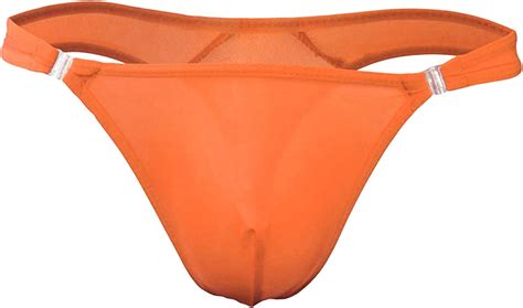 Men S Ice Silk Thongs Underwear Sexy Pouch Bikini Jockstrap