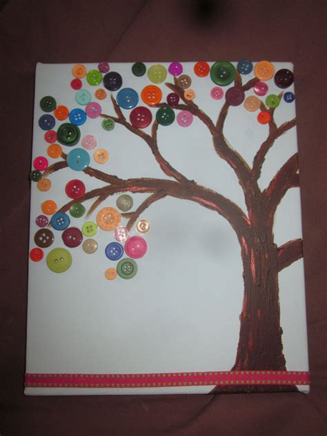 button tree button art cute crafts crafts