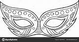 Mardi Carnaval Mascaras Masquerade Blackmask sketch template