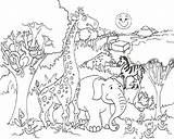 Coloring Wild Things Where Pages Printable Library Clipart Safari Colouring Animals sketch template