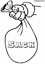 Sack Drawing Getdrawings Coloring Pages sketch template
