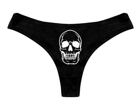 Skull Panties Sexy Slutty Funny Bachelorette Party Bridal T Etsy