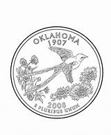 Oklahoma Quarter Coloring State Pages States Usa Printables Printable Go Print Next Back Choose Board Ok sketch template