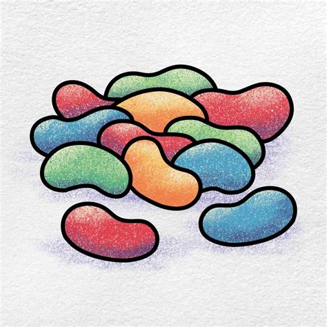 How To Draw Jelly Beans Helloartsy