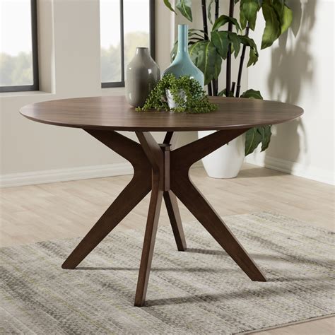 reagan walnut wood dining table modern furniture