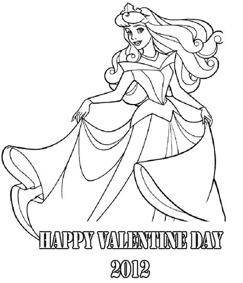 valentines day princess coloring page coloring book