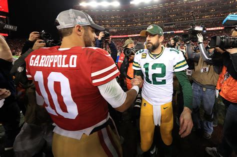 49ers why jimmy garoppolo isn t taking aaron rodgers approach