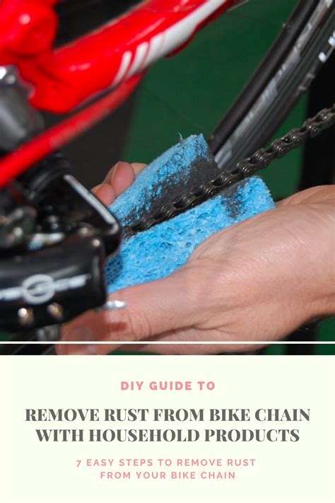 remove rust  bike chain  household products  steps bike