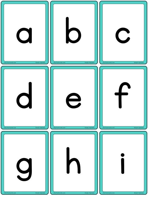 printable  case alphabet flash cards