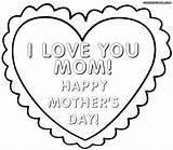 Coloring Pages Mother Mom Print sketch template