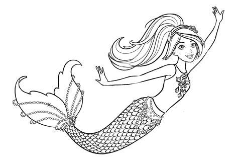beautiful mermaid barbie coloring pages youloveitcom beautiful