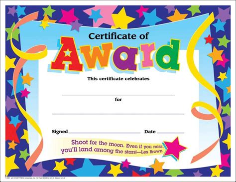 certificate kids certificates templates