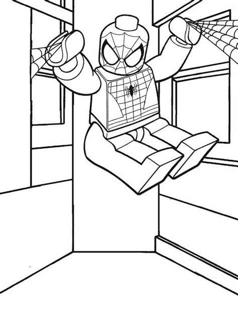 spider man lego coloring pages coloring home