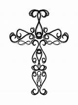 Cross Orthodox Coloring Pages Clip Crosses Clipart sketch template